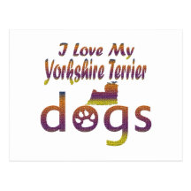 Entwürfe Yorkshires Terrier Postkarten