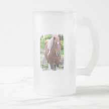 Entwurfs-Pferdemattierter Bier-Becher Kaffee Tasse