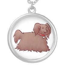 Entzückende flaumige Hundehalskette