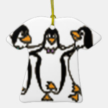 Entzückender Tanzen-Pinguinentwurf Ornamente