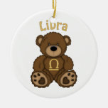 Entzückender WAAGE Astrologie-Tierkreis-Teddybär Ornamente