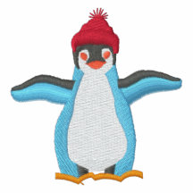 Entzückendes gesticktes Pinguin-Hemd