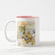 Entzückendes Kaninchen und Geflügel Kaffeetasse
