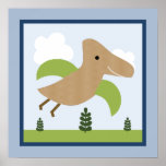Entzückendes Wand-Kunst-Plakat des Dinosaurier-1