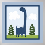 Entzückendes Wand-Kunst-Plakat des Dinosaurier-2
