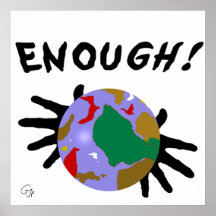 "Enuf!" Plakat