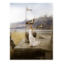 Eowyn auf Schloss-Schritten Postkarte