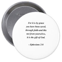 EPHESIANS 2:8 BUTTON