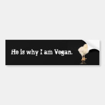 er ist, warum ich vegan bin autosticker