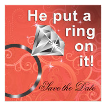 Er setzte einen Ring auf ihn - Save the Date Individuelle Einladung