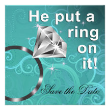 Er setzte einen Ring auf ihn - Save the Date Ankündigung