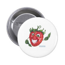 Erdbeere Button