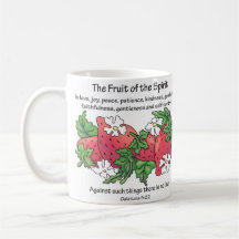 Erdbeeren, "die Frucht des Geistes " Tasse