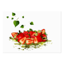 Erdbeeren Visitenkarten Vorlagen