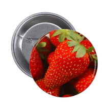 Erdbeerknopf Anstecknadelbutton