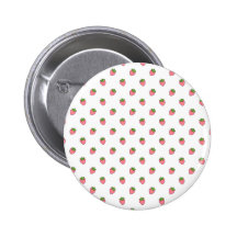 Erdbeermuster Button