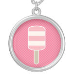 Erdbeervanillepopsicle-Halskette
