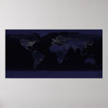 Erde bis zum Nacht Plakat