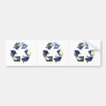 Erde - recycelnd auto aufkleber