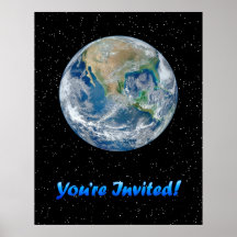 Erde werden Sie - Resizeable Plakat eingeladen
