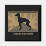 Erdiger italienischer Windhund Kühlschrankmagnet