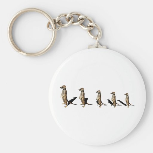 Erdmännchen in Reihe Schlüsselband