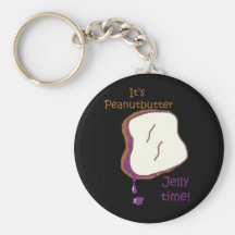 Erdnussbutter-Gelee Keychain Schlüsselband
