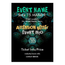 EREIGNIS-PARTY miniFLYER #009 Visitenkartenvorlage