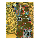 Erfüllung (die Umarmung) durch Gustav Klimt Postkarte
