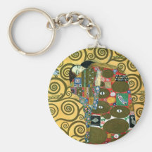 Erfüllung (die Umarmung) durch Gustav Klimt Schlüsselbänder