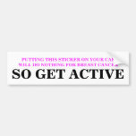 ERHALTEN SIE ACTIVE ÜBER BRUSTKREBS AUTO STICKER