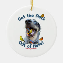 Erhalten Sie die Menge aus hier heraus verfolgen Weihnachtsbaum Ornament