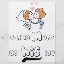 erhalten Sie verheiratet Bedruckte Flyer