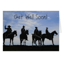 Erhalten Sie wohlen bald Cowboys Grußkarte