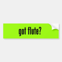 erhaltene Flöte? Auto Sticker