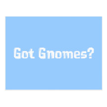 Erhaltene Gnomes-Geschenke Postkarte