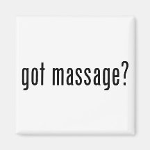 Erhaltene Massage? Kühlschrankmagnete