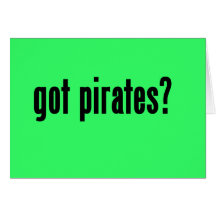 erhaltene Piraten? Grußkarte