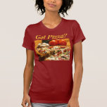 Erhaltene Pizza? das Hemd der Frauen