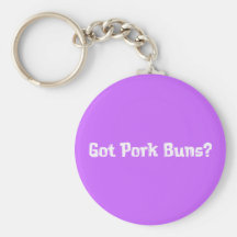 Erhaltene Schweinefleisch-Brötchen-Geschenke Schlüsselanhänger