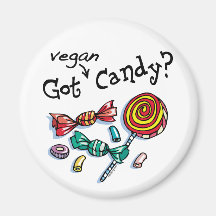 Erhaltene vegane Halloween-Süßigkeit Magnete