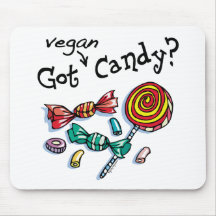 Erhaltene vegane Halloween-Süßigkeit Mousepad