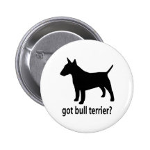 Erhaltener Bullterrier Anstecknadelbuttons