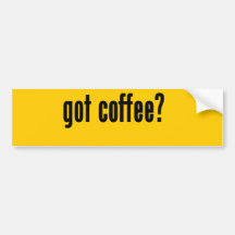 erhaltener Kaffee? Auto Aufkleber