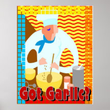 Erhaltener Knoblauch Plakat