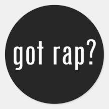erhaltener Rap? Runder Aufkleber