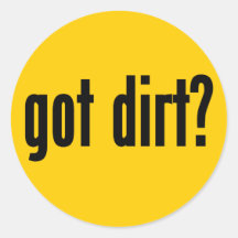 erhaltener Schmutz? Runde Sticker