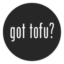 Erhaltener Tofu? Veganes vegetarisches Protein! aufkleber