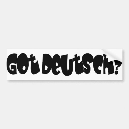 Erhaltenes Deutsch? Auto Sticker