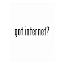 erhaltenes Internet? Postkarte
